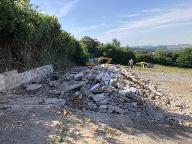 June 2013 Pt. I: Outbuildings demolished