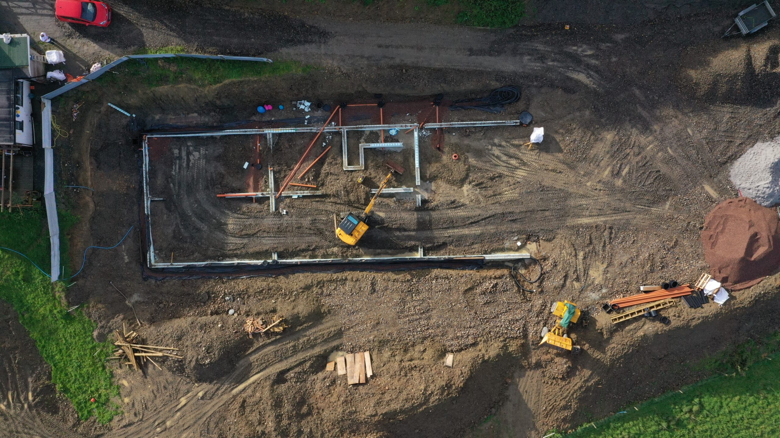 Nov 8 – drains going in