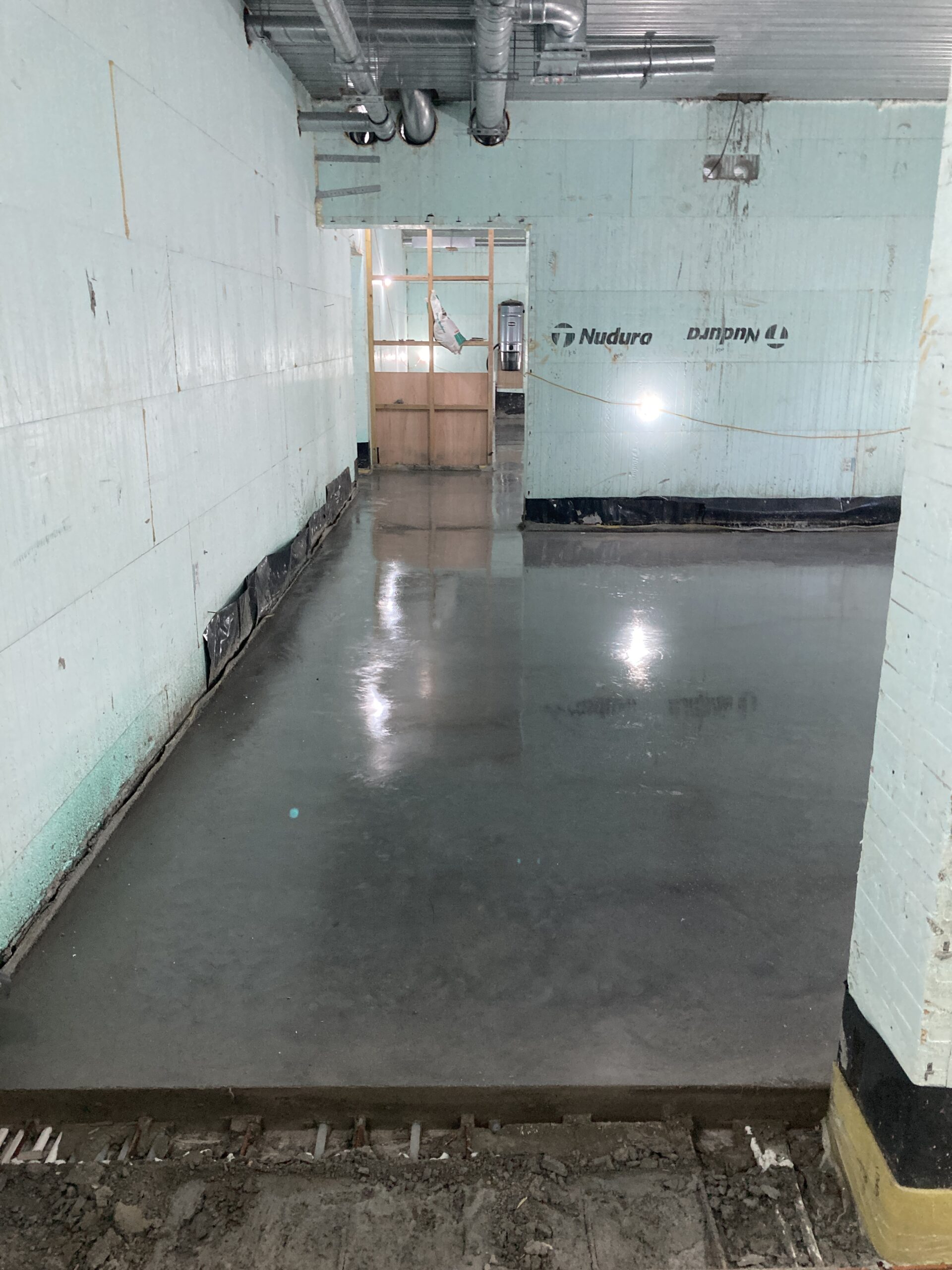 October 2024 – downstairs floor and starting studwork upstairs