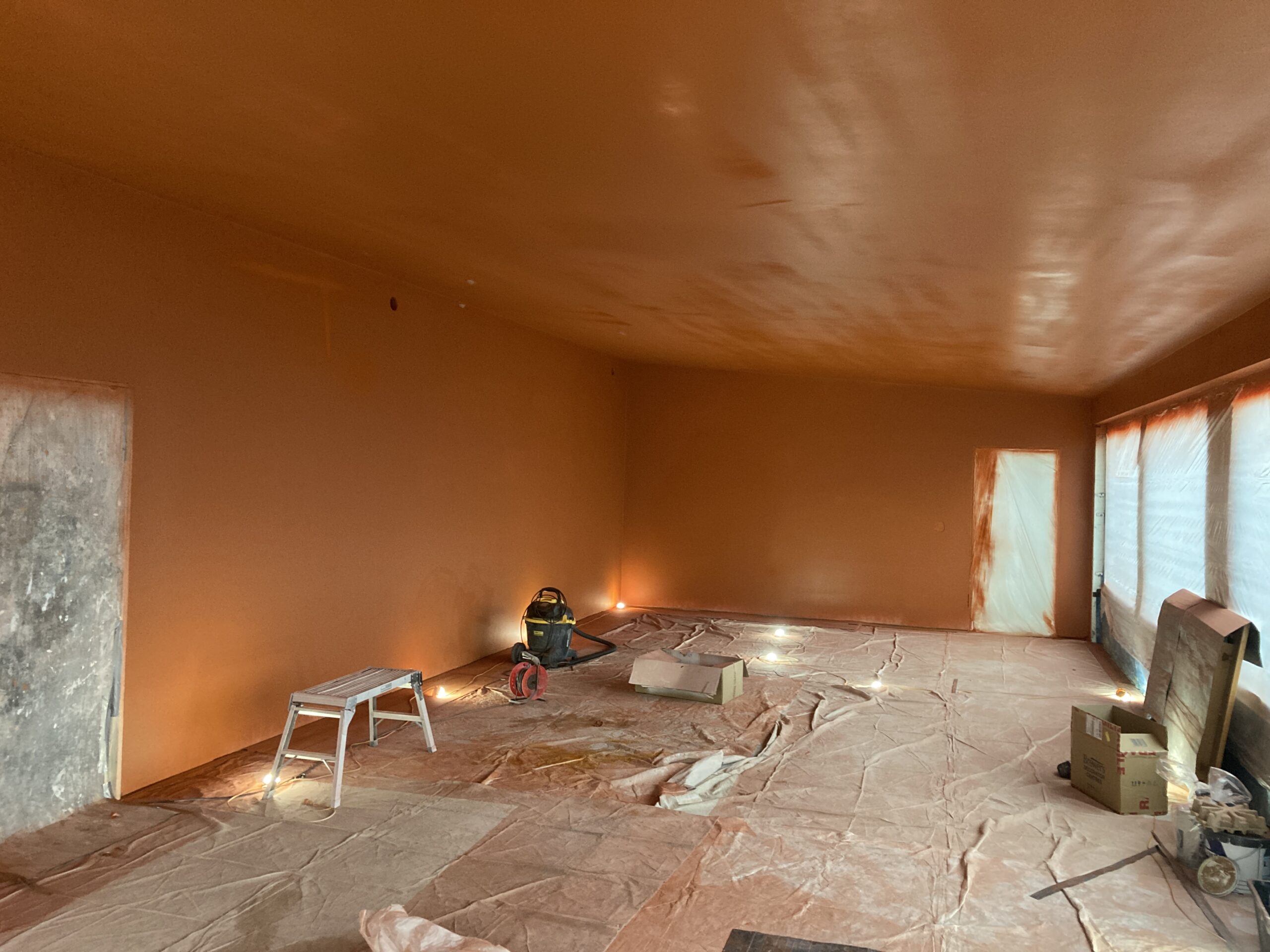 February 2025 – second fix – painting and electrics…