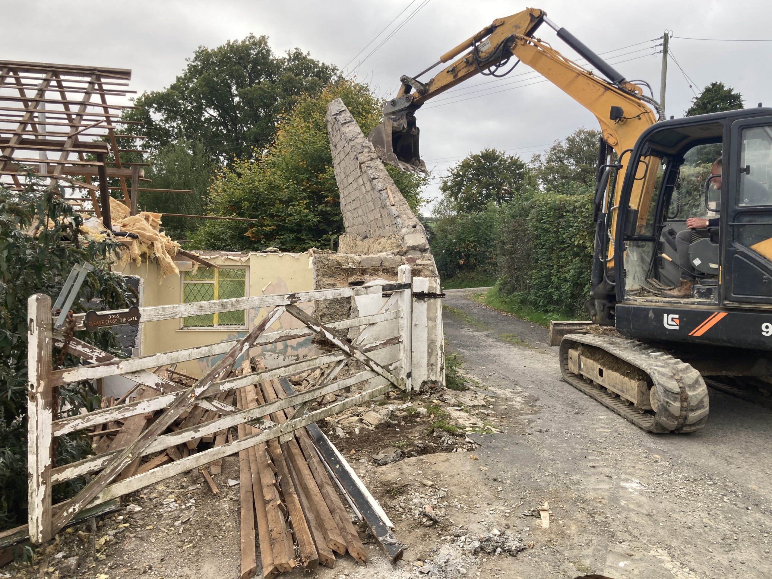 October 2025 – a bit more demolition and then a break until late spring