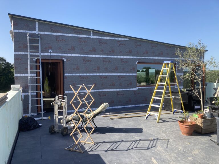 Q2 2026: Balcony and cladding (when it’s dry)